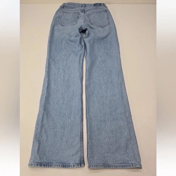 Abercrombie & Fitch The 90s Relaxed Jeans High Rise Curve Love 28 EXTRA LONG XL - Picture 2 of 11